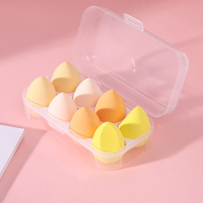 Egg shell beauty powder puff dry