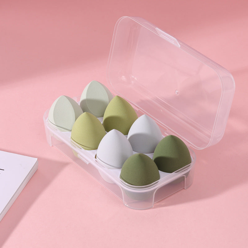 Egg shell beauty powder puff dry