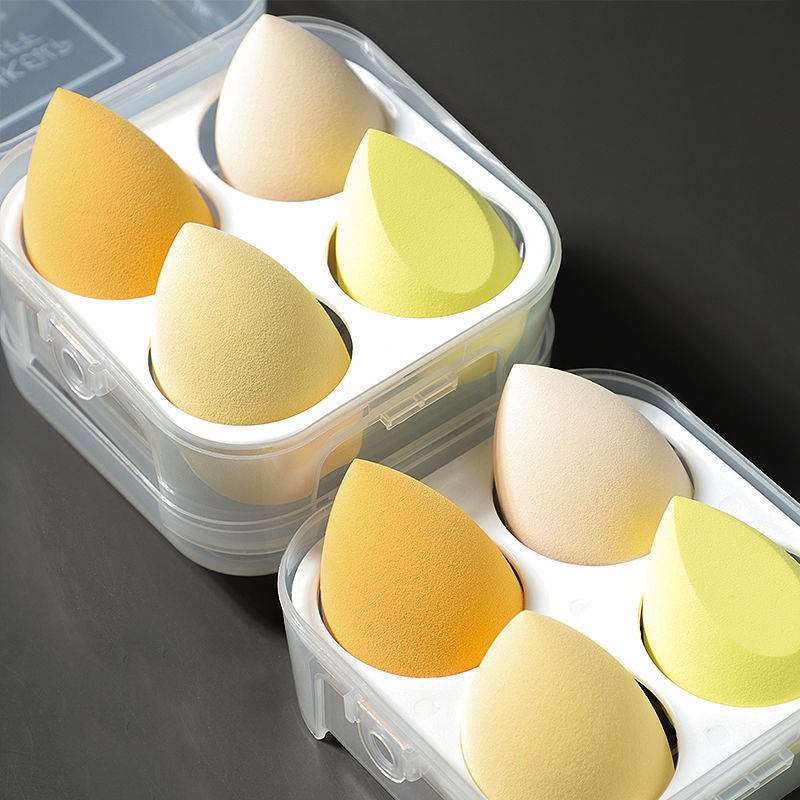 Egg shell beauty powder puff dry
