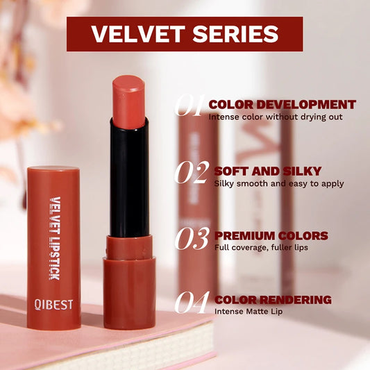 QIBEST Velvet Matte Lipstick