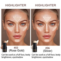 Highlighting & Bronzer Stick Face Brightening Blusher