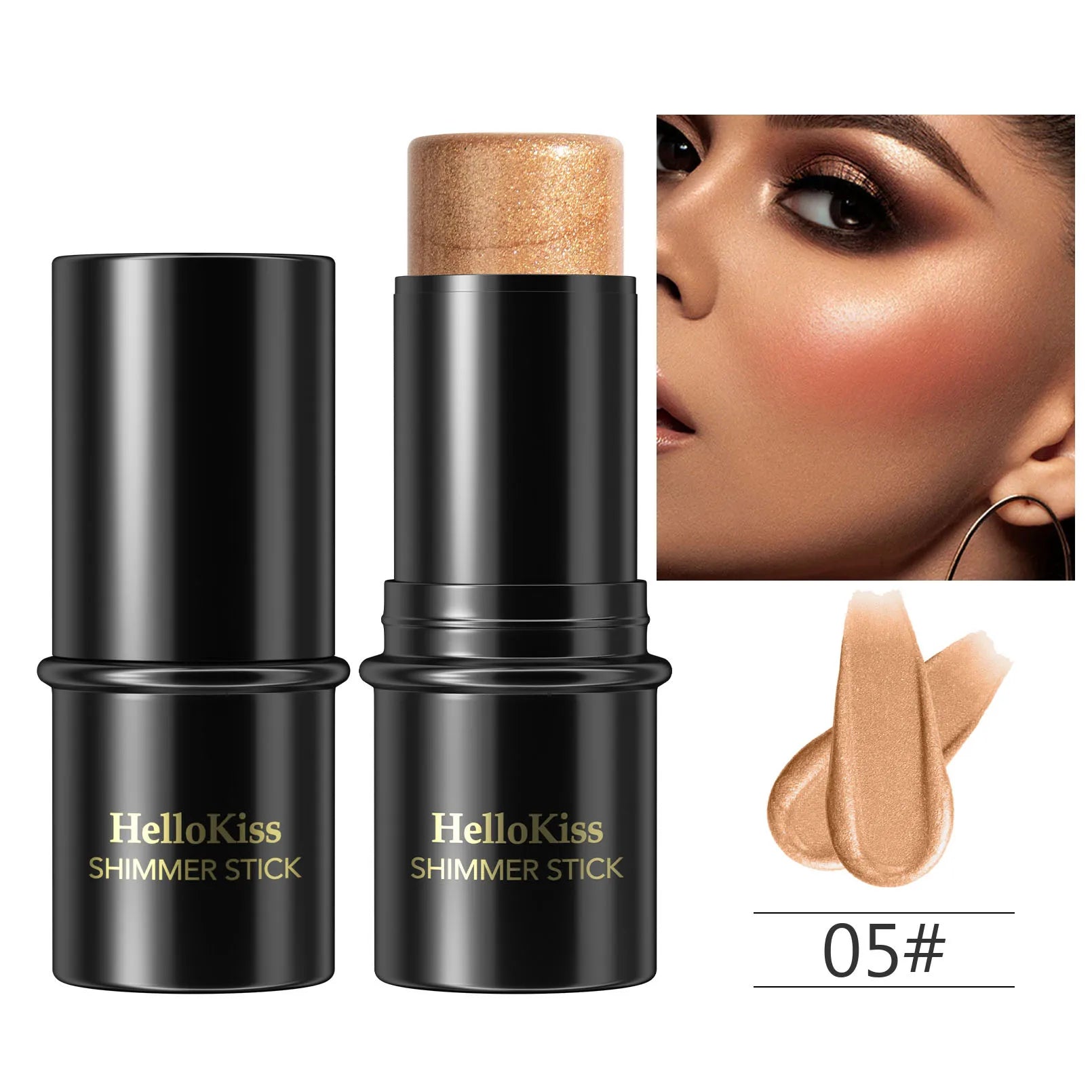 Highlighting & Bronzer Stick Face Brightening Blusher