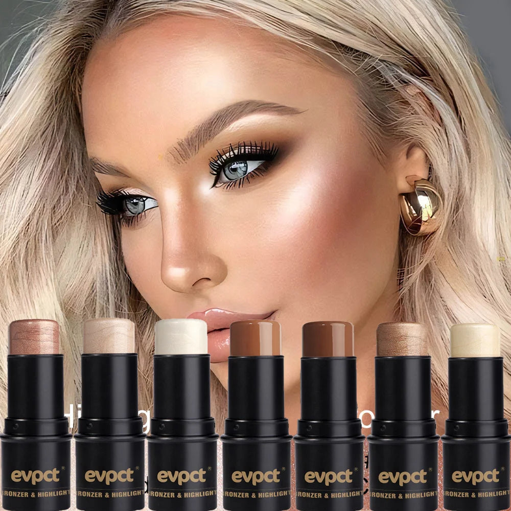 Highlighting & Bronzer Stick Face Brightening Blusher