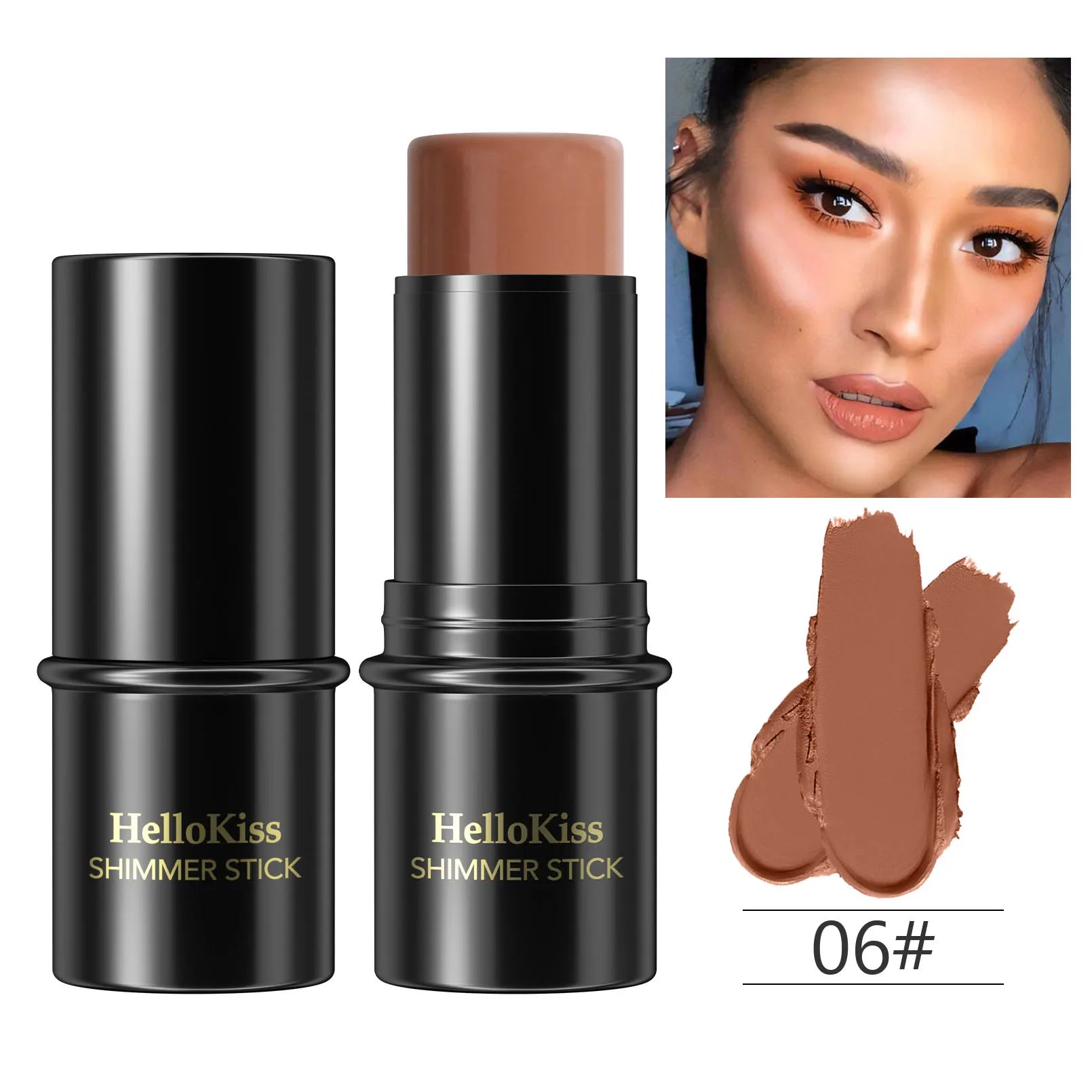Highlighting & Bronzer Stick Face Brightening Blusher