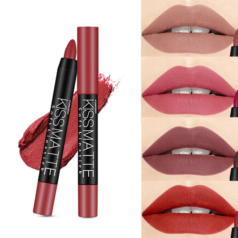 19 Colors Sexy Matte Lip Stick Lipliner Lip Liner Pencil