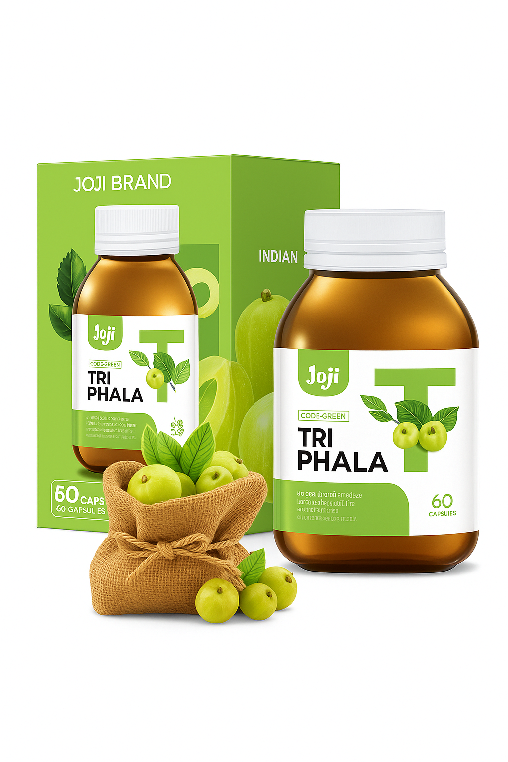 Joji Brand | Triphala Dietary Supplement Product (60 Capsule)